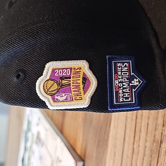 Bornxraised la lakers x la dodgers championship hat black size 7 5/8 - Picture 3 of 7